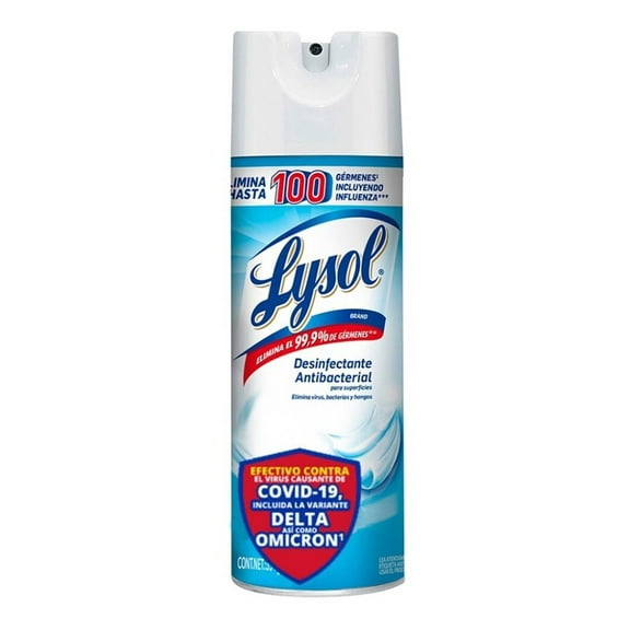 Desinfectante antibacterial Lysol Crisp Linen en aerosol 354 g