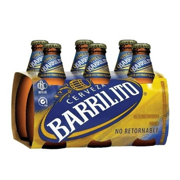 Cerveza clara Barrilito 6 botellas de 325 ml c/u