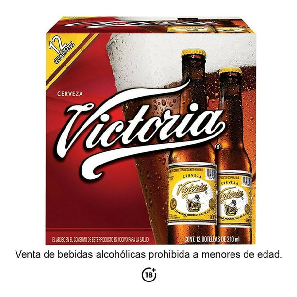primavera Maduro Viscoso Cerveza oscura Victoria 12 botellas de 210 ml c/u | Walmart