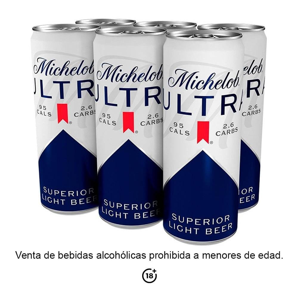 Cerveza Clara Michelob Ultra 6 Latas De 355 Ml C u Walmart