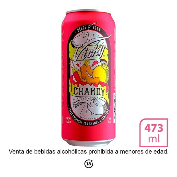 Cerveza oscura Victoria Vicky con chamoy y tamarindo 473 ml