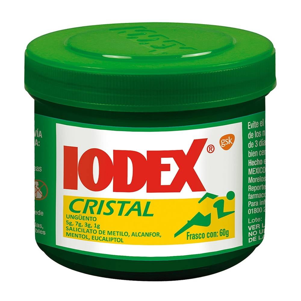Ungüento Iodex Cristal 60 g | Walmart
