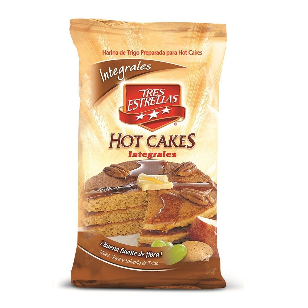 Harina Para Hot Cakes Integrales Tres Estrellas 900 G Walmart 9608