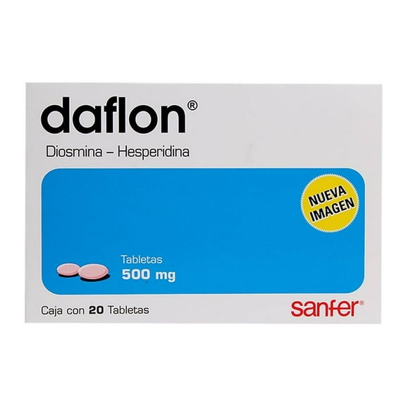 Daflon 500 mg 20 tabletas