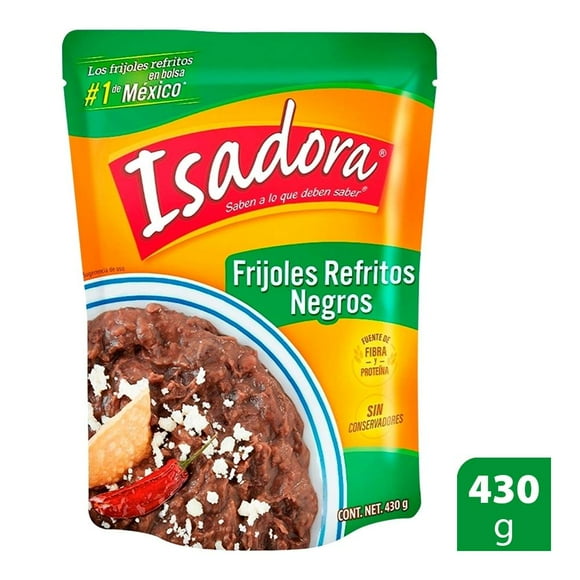 Frijoles negros Isadora refritos 430 g