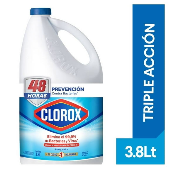 Blanqueador Clorox triple acción original 3.8 l