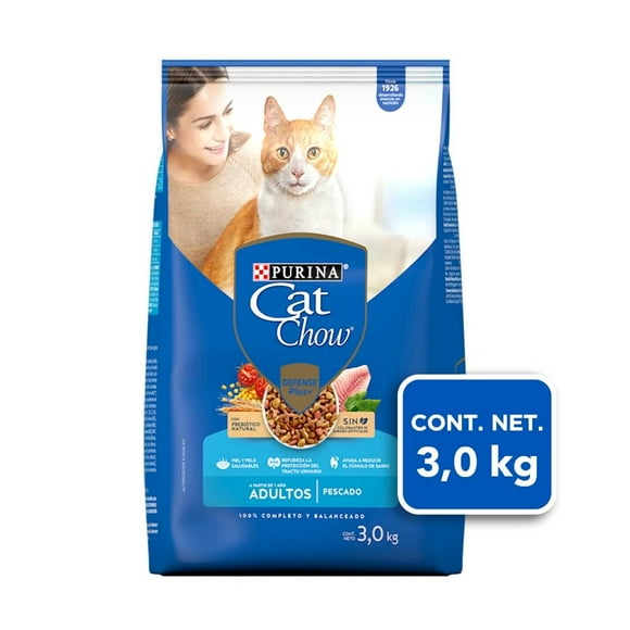 Alimento para Gato Purina Cat Chow Adulto Sabor Pescado 3 kg