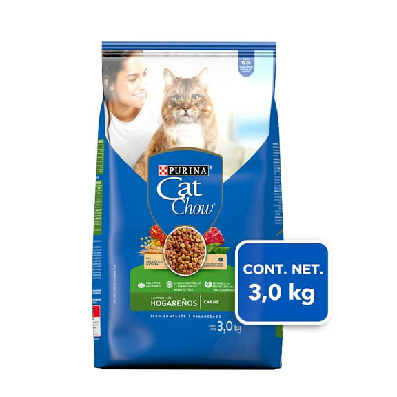 Alimento para Gato Purina Cat Chow Adulto Hogareño Sabor Carne 3 kg
