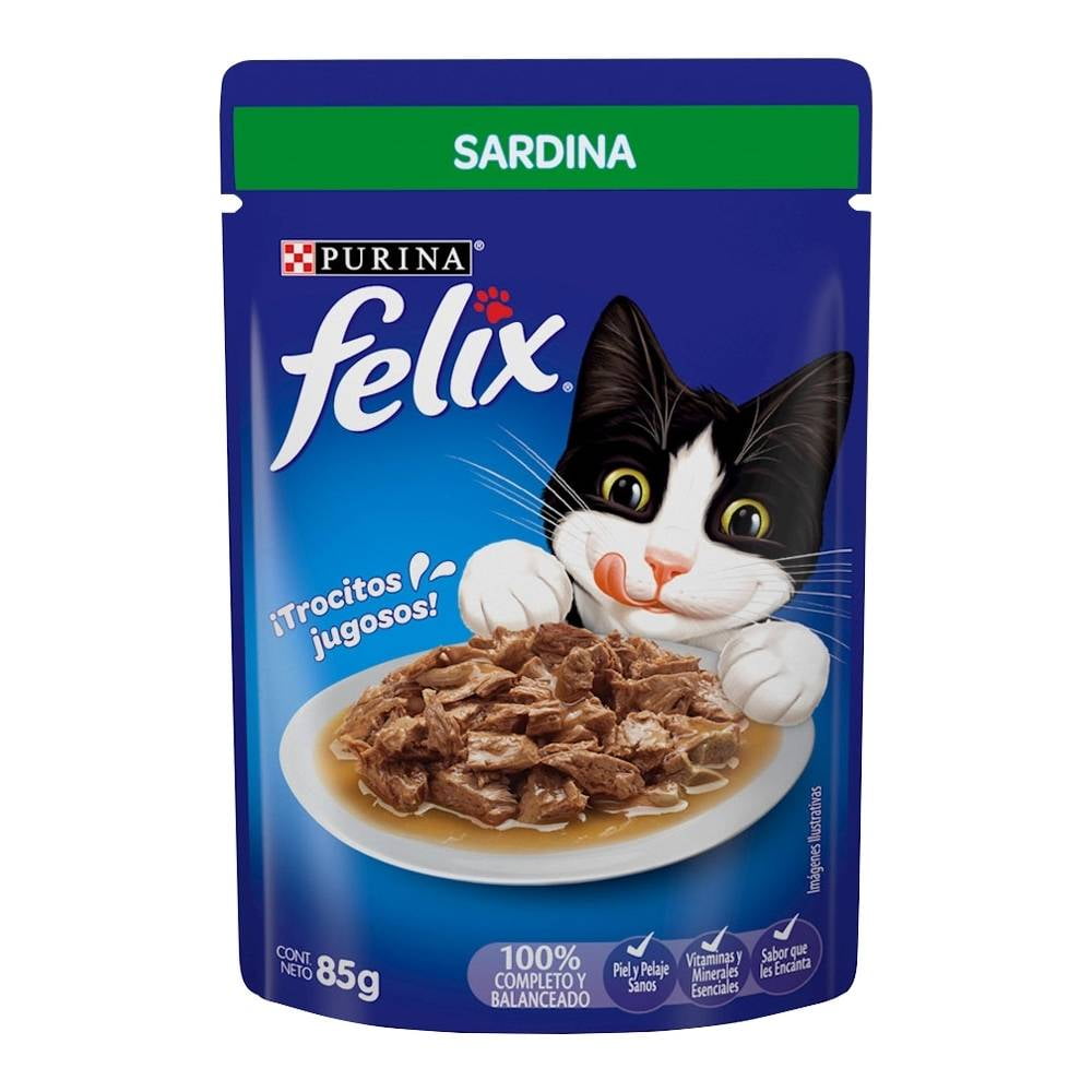 Alimento para Gato Felix Sardina 85 g