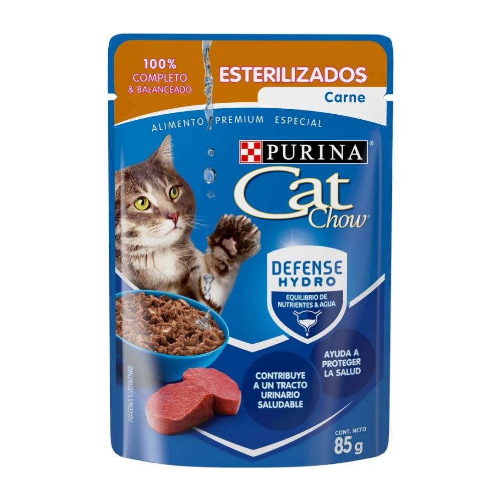 Aburrir Gastos de envío sin cable Alimento para Gato Cat Chow Esterilizados Pescado Adultos 85 g | Walmart
