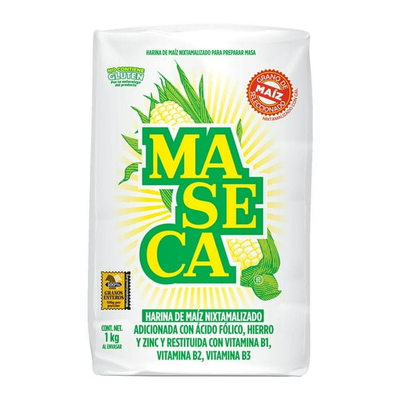 Harina de maíz Maseca nixtamalizado 1 kg