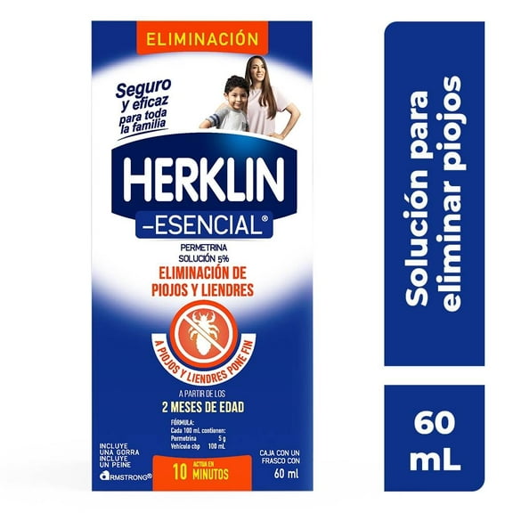 Gel repelente de piojos Herklin extra fijación 120 g