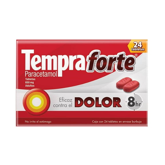 Tempra Forte adultos 650 mg 24 tabletas