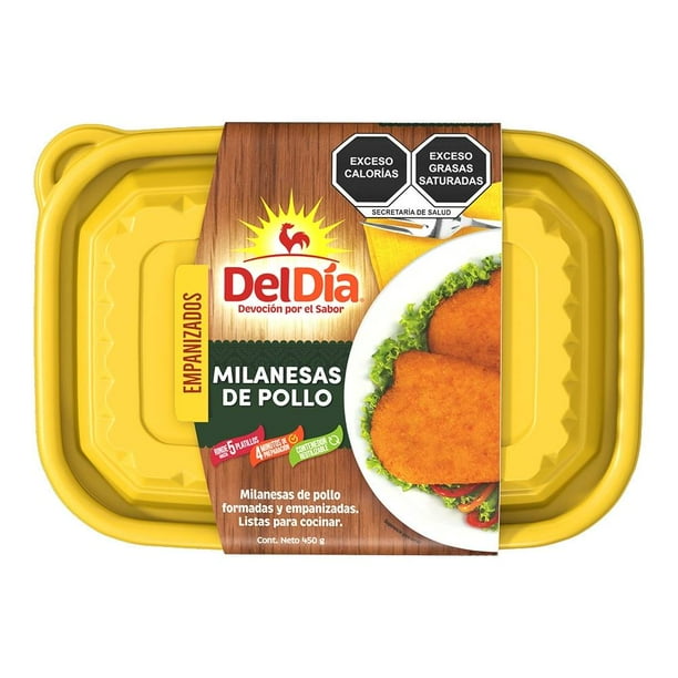 Milanesas de pollo Del Día empanizadas 450 g