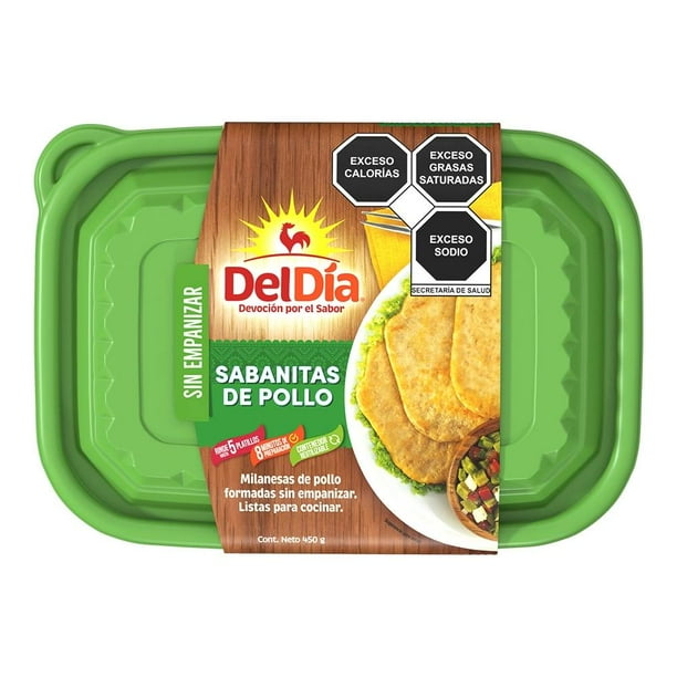 Sabanitas de pollo Del Día sin empanizar congeladas 450 g congelado