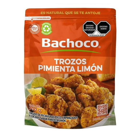 Trozos de pechuga Bachoco sabor pimienta limón 700 g