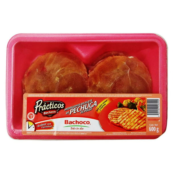 Medallones filete pechuga de pollo Bachoco 6 pzas | Walmart
