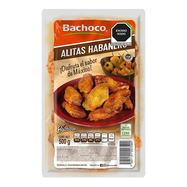 Alitas Bachoco Prácticos sabor habanero 500 g | Walmart