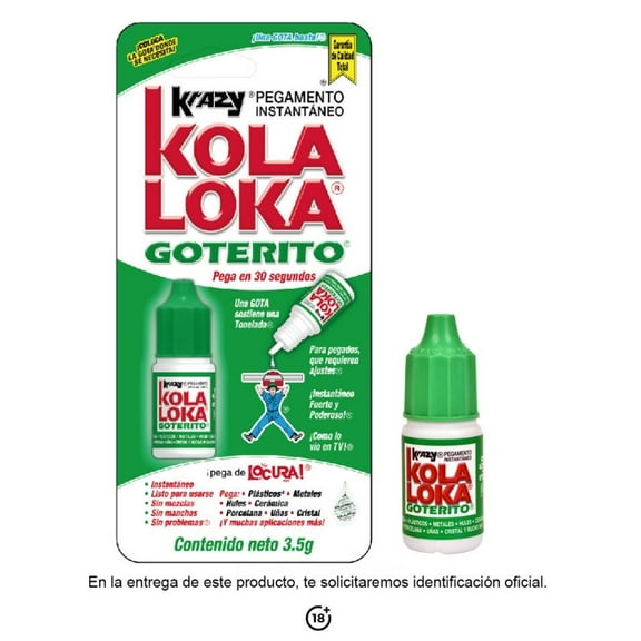 Pegamento Instantáneo Kola Loka Goterito 3.5 Gr