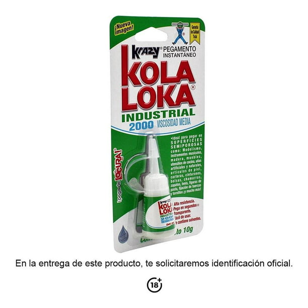 Pegamento Kola Loka Industrial KLI-2000 Viscosidad Media 10 g