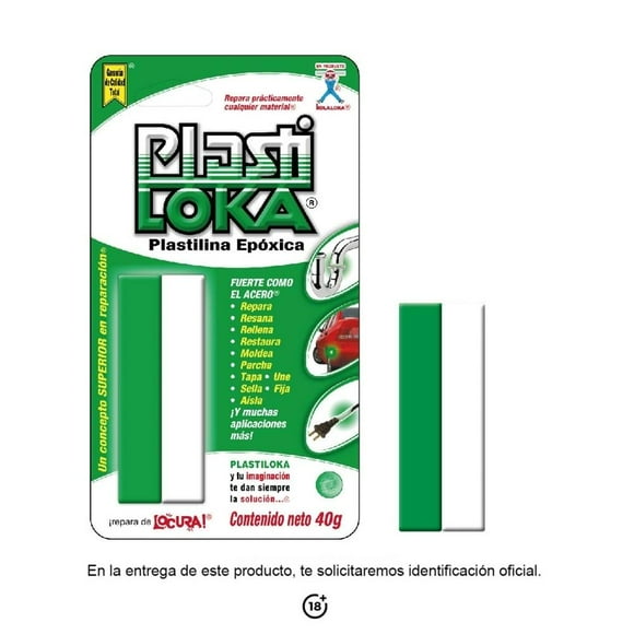 Plastilina Epóxica Kola Loka Plasti Loka 40 g