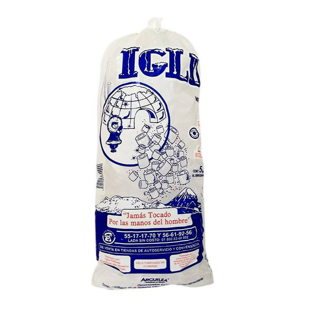 Fábula General Queja Bolsa de hielo IGLU en cubos 5 kg | Walmart