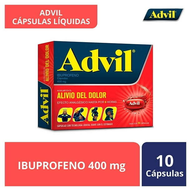 Advil 10 cápsulas 400 mg