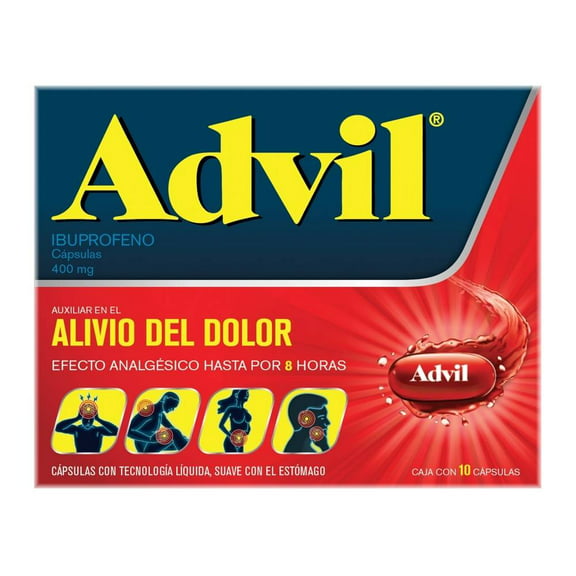 Advil 10 cápsulas 400 mg