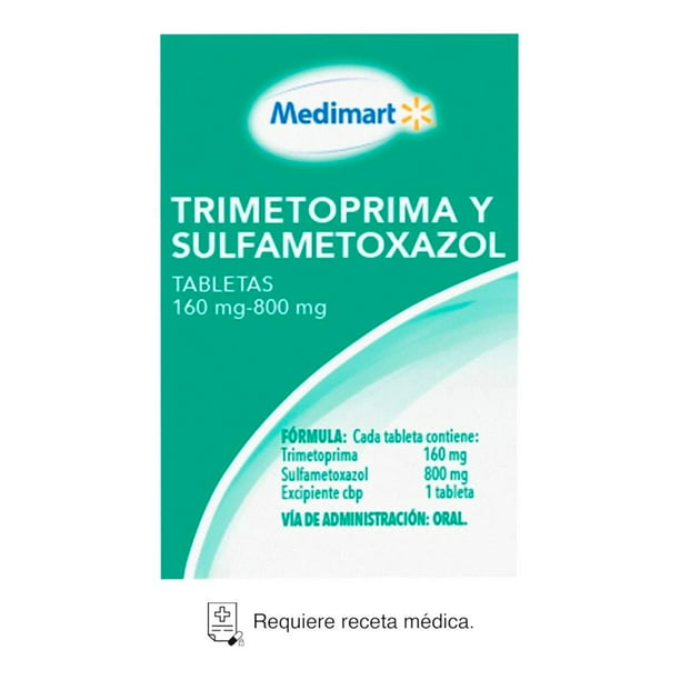 Trimetoprima y Sulfametoxazol Medimart 160 mg - 800 mg 14 tabletas | Walmart