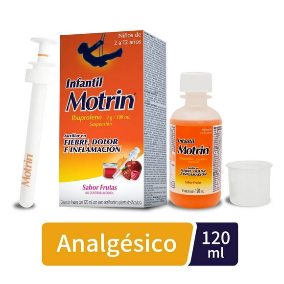 Motrin 2 g/100 ml suspensión infantil sabor frutas 120 ml