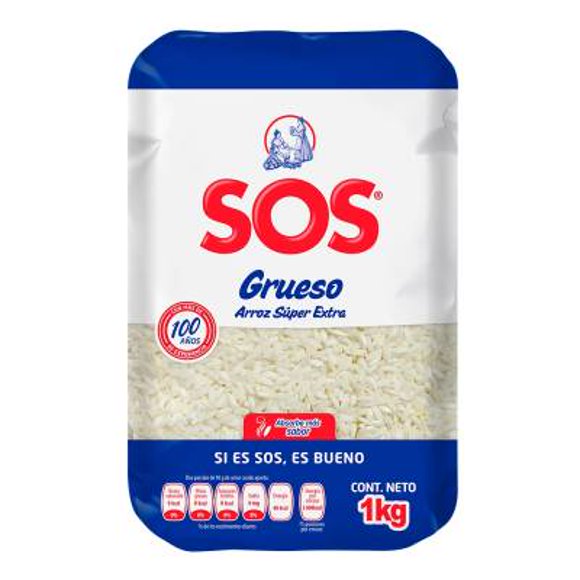 Arroz SOS grueso súper extra 1 kg