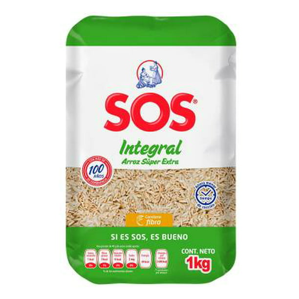 Arroz SOS integral súper extra 1 kg