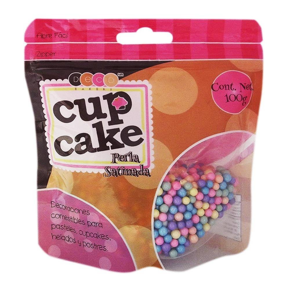 Ultimate Baker Perlas decorativas de colores naturales, perlas comestibles  para pasteles y cupcakes, gránulos de colores naturales (rosa, bolsa de 8