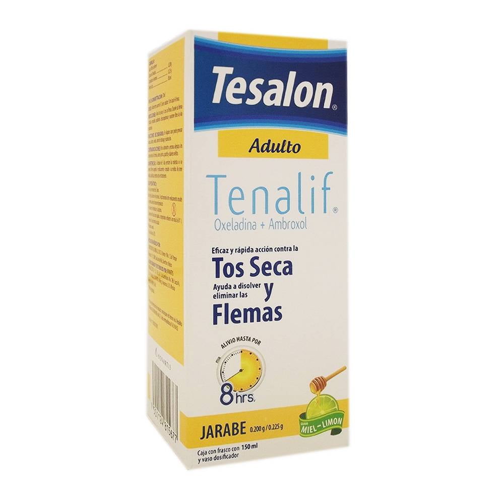 Jarabe para la tos Tesalon Tenalif adulto sabor miel limón 150 ml