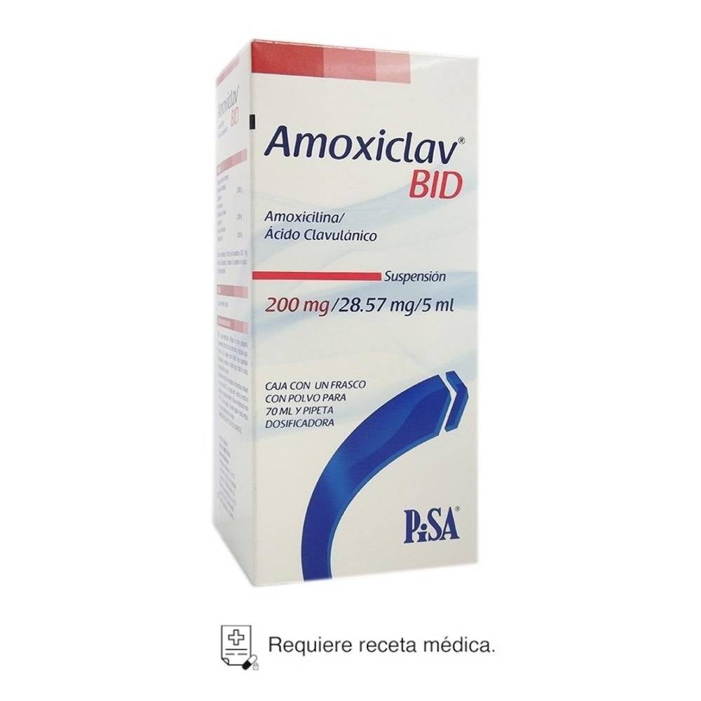 Amoxiclav BID 200 mg/28.57 mg/5 ml suspensión para 70 ml | Walmart