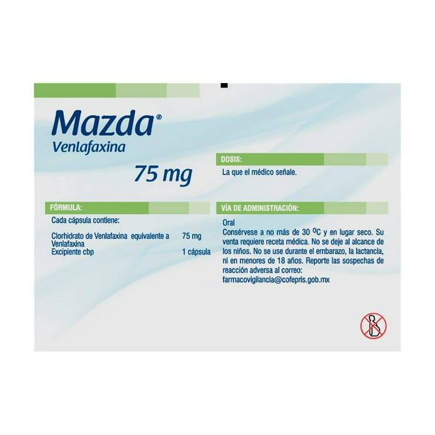  Mazda 75 mg 20 cápsulas de liberación prolongada |  Walmart