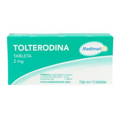 Tolterodina Medimart 2 mg, 14 tabletas | Walmart