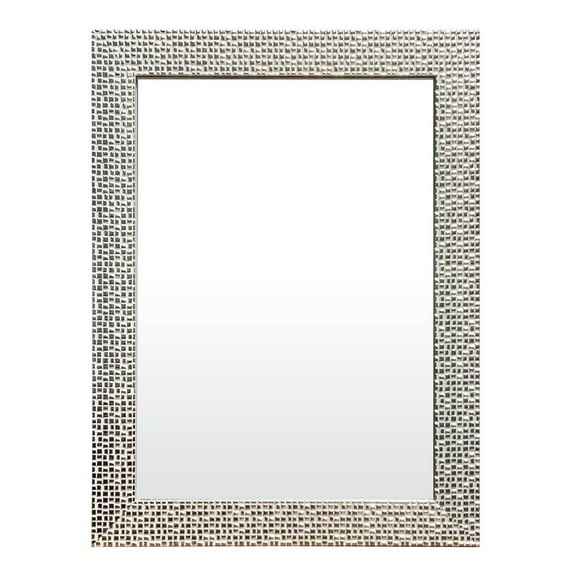 Espejo Decorativo Mainstays Decorativo Rectangular 33 x 43 cm Plata