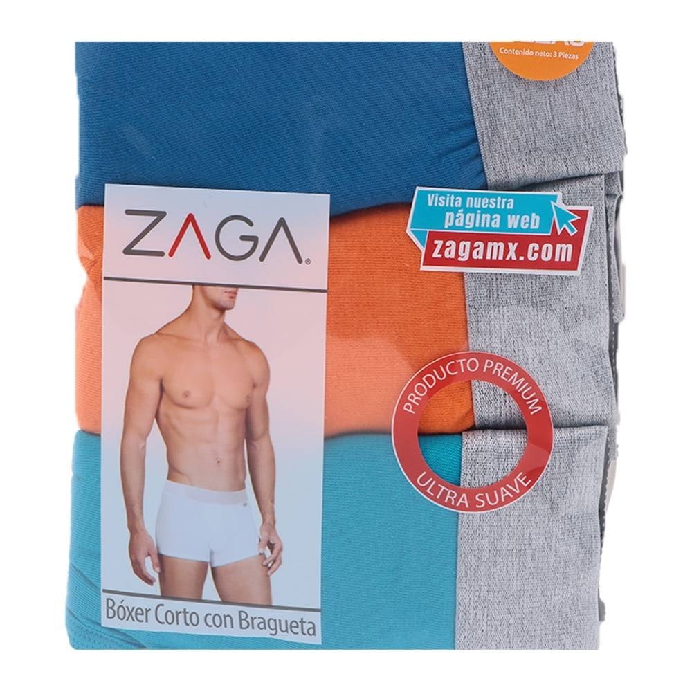 B xer Zaga para Hombre Multicolor Corto Liso 3 Piezas Talla M