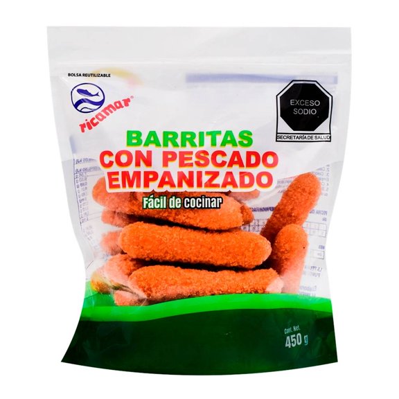 Barritas con pescado Ricamar empanizado 450 g