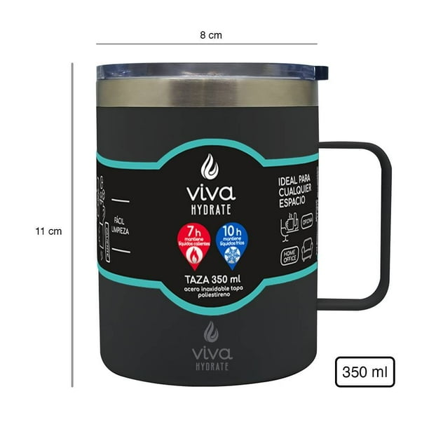 1 Pza) Taza De Vidrio Doble Pared.