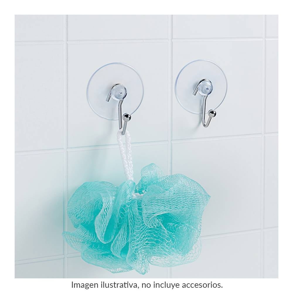 Percha toallera adhesiva para baño Baho LOOPS cromado 3 cm - Grup Gamma