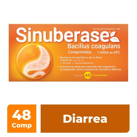 Sinuberase 1 millón UFC 48 pastillas comprimidas