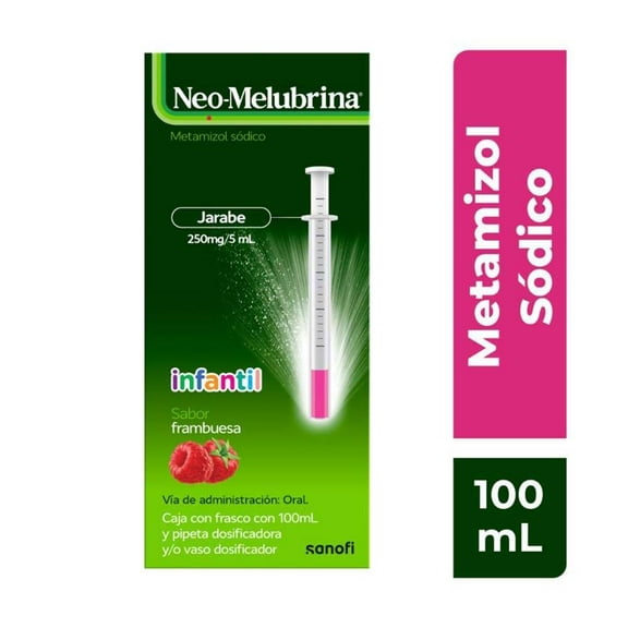 Neo-Melubrina jarabe infantil frambuesa 250 mg/5 ml 100 ml