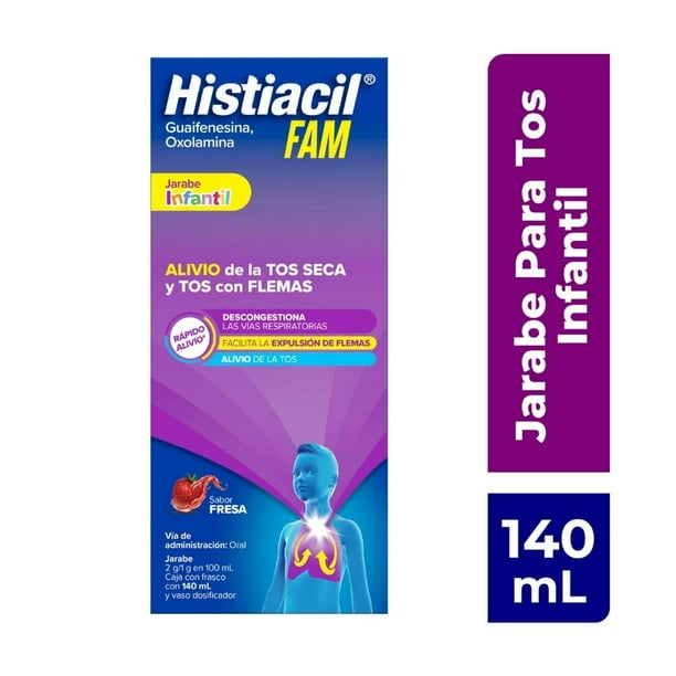 Histiacil Jarabe Infantil de Fresa, 140 ml