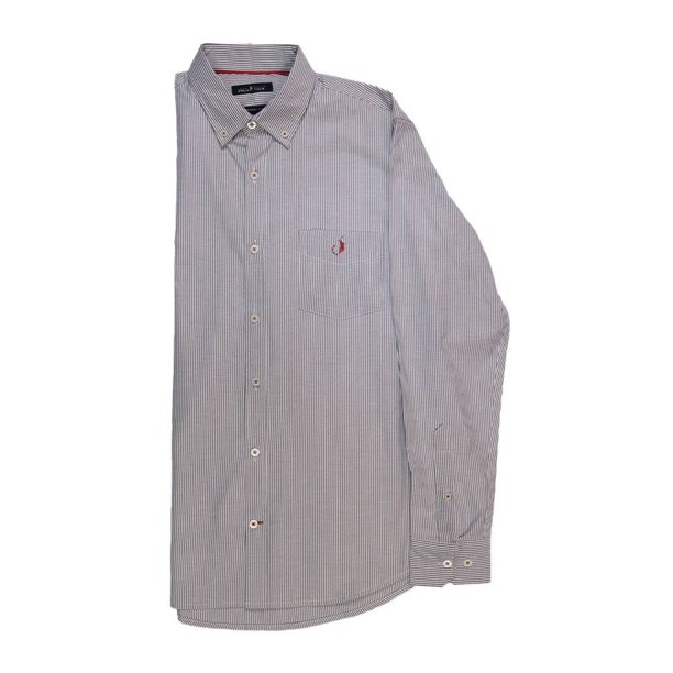 Camisa para Hombre Manga Larga a Rayas Polo Club