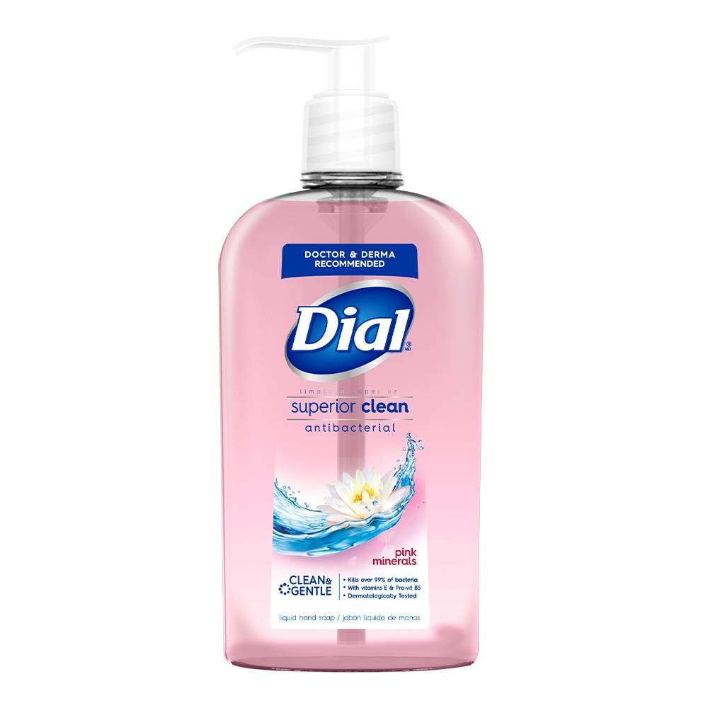 Jabón líquido antibacterial para manos Dial, de áloe, de 7.5 oz