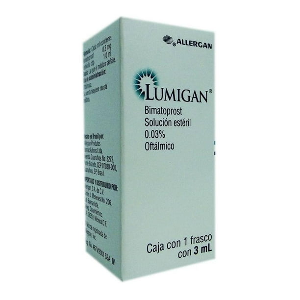 Lumigan 0.03 solución estéril 3 ml Walmart