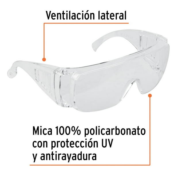 Lentes Gafas Seguridad Trabajo Proteccion Industrial X 100