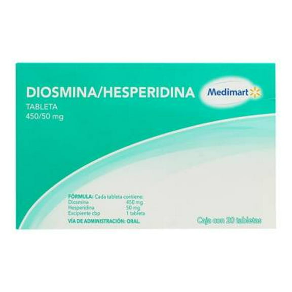 Diosmina/Hesperidina Medimart 450/50 mg, 20 tabletas